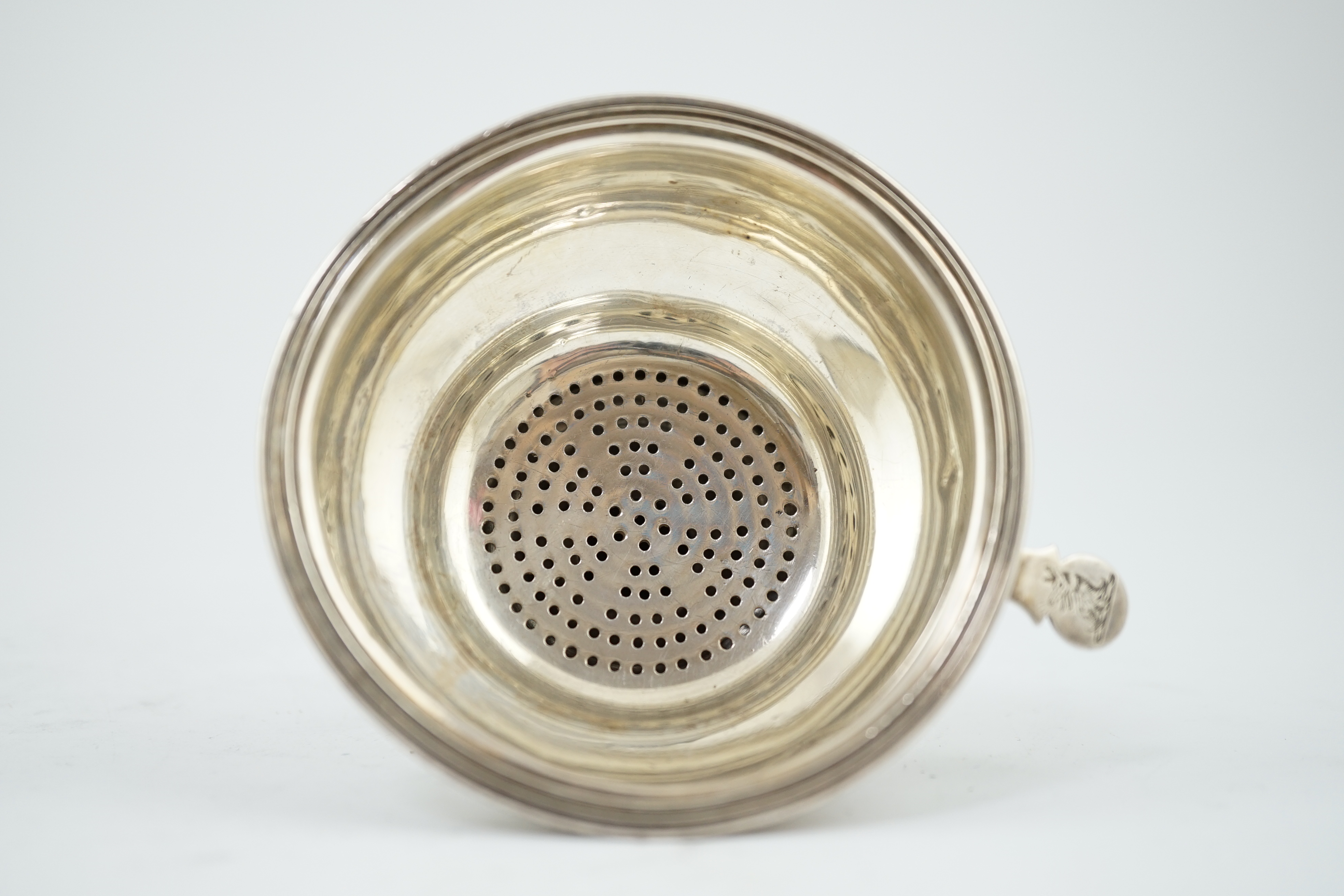 A George III silver wine funnel, by Peter & Ann Bateman